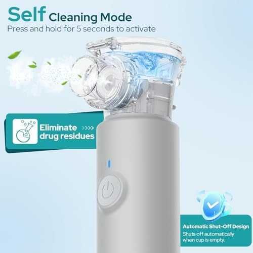 Нов Тих Портативен инхалатор за възрастни и деца 1–5 μm Финa мъгла