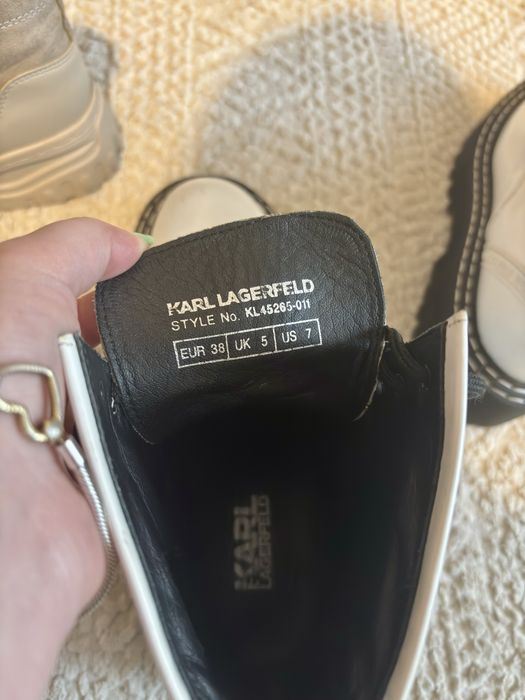 Ghete bocanci Karl Lagerfeld originali piele