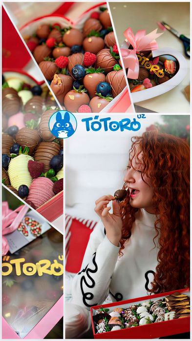 Клубника в шоколаде Ташкент купить доставка 24/7