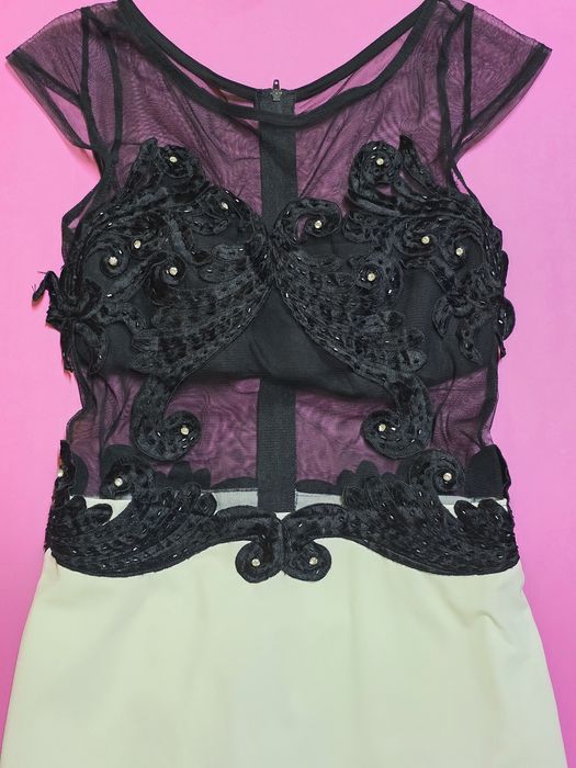 Официална рокля с дантела - S