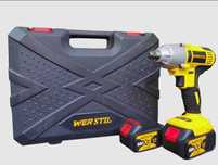 Професионален акумулаторен ударен гайковерт WERSTIL 68V 5AH 850Nm