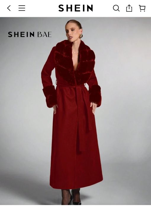 Пальто женское с натуральным мехом