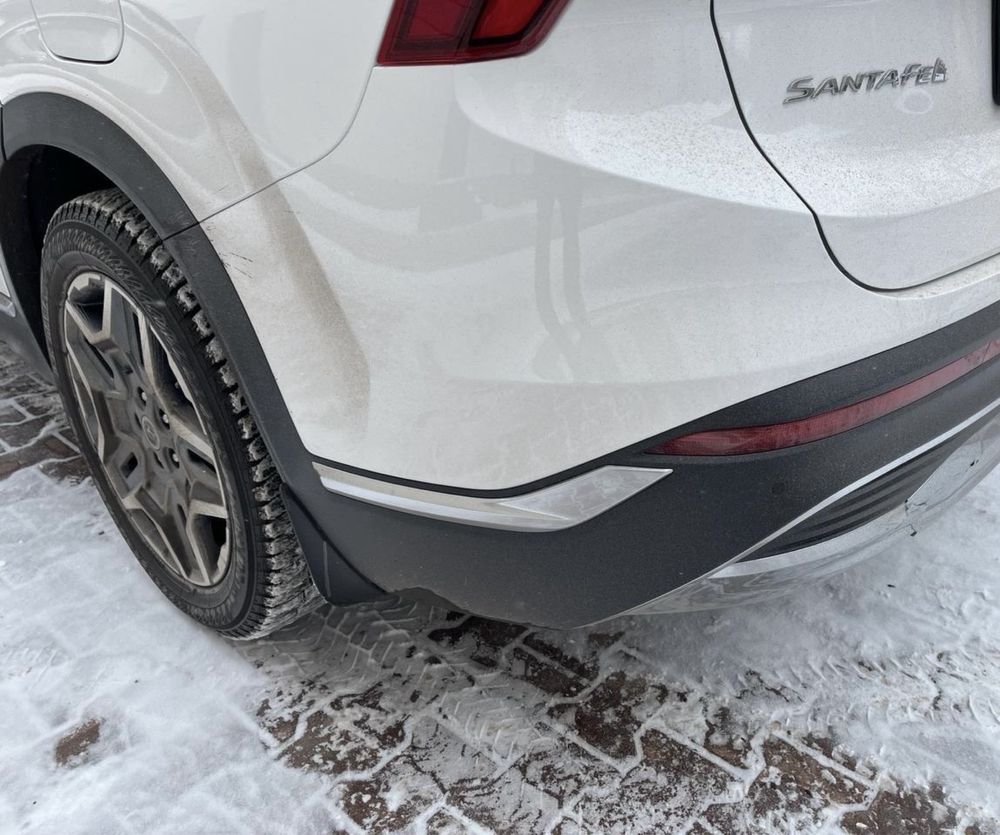 Бампер задний hyundai santa fe