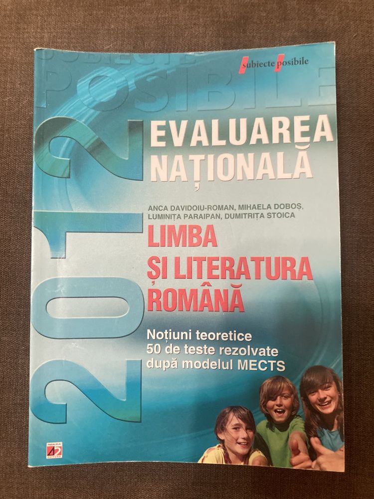 Set 2 Culegeri Limba Romana EDITURA PARALELA 45 Evaluarea Nationala