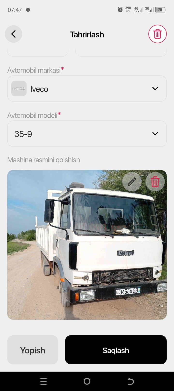 SAMASVAL XIZMATI   yuk tashish xizmati