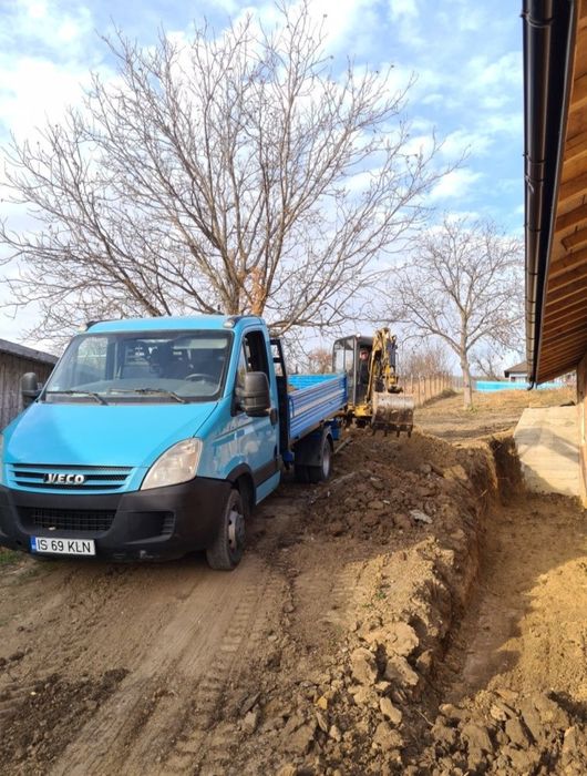 Închiriez excavatoar/miniexcavator/masina bascula/Vand Fose Septice ec