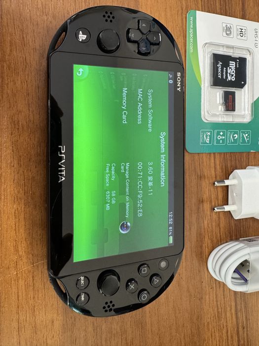 CFW PS Vita 2003 с 64gb Henkaku