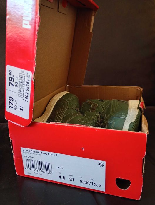 Детски зимни обувки Puma Rebound Joy Fur 21