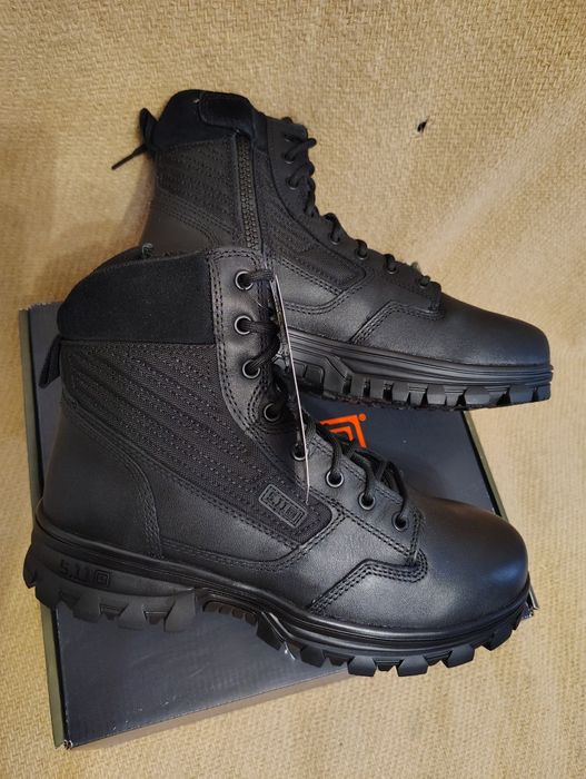 Bocanci piele tactici militari negri 5.11 noi 42.5