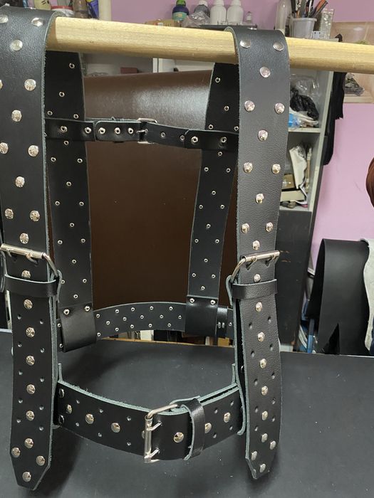 Кукерски колан Изработен от естествена телешка кожа