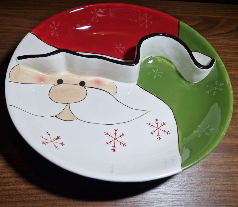 Platou ceramic Crăciun