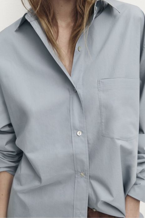 Camasa din poplin Massimo Dutti