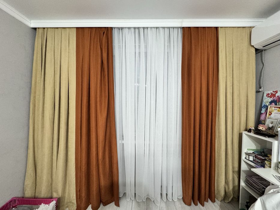 Продам комплект шторы и тюль