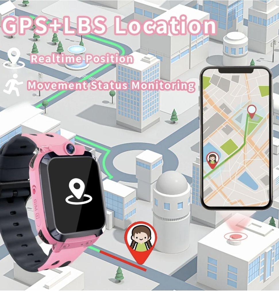 Ceas inteligent pentru copii cu GPS