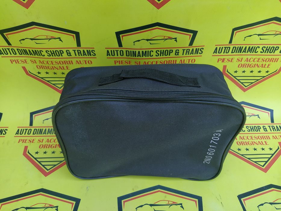 Compresor auto umflat roti kit pana original Vw Skoda Audi Seat + Husa
