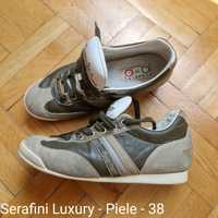 Serafini Luxury Italia - Pantofi sport din piele naturala - 38