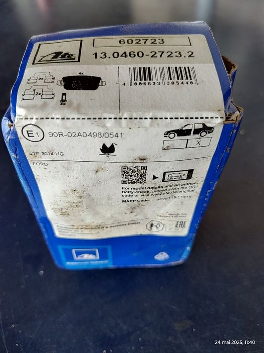 Vând plăcuțe frână spate pentru Ford marca ATE