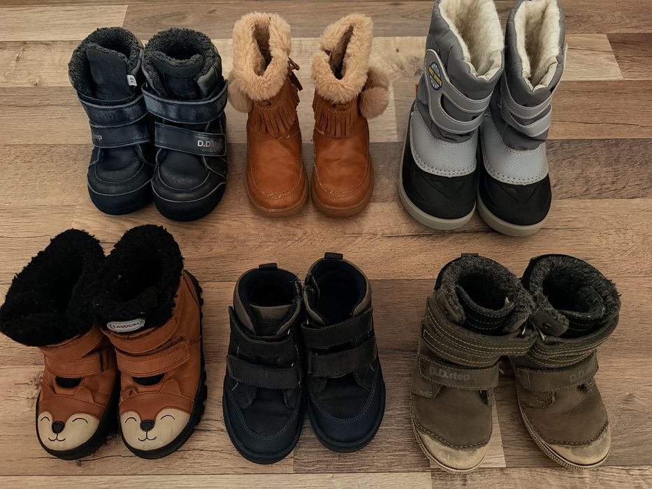 Diverse incaltari iarna de piele DD Step si Lasocki baietel