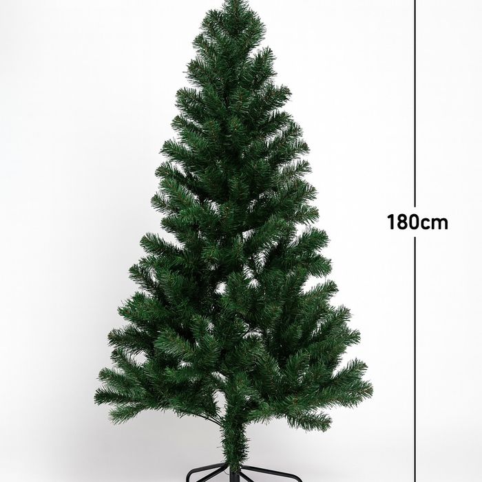 Коледна елха с естествен вид и лесен монтаж - 180см