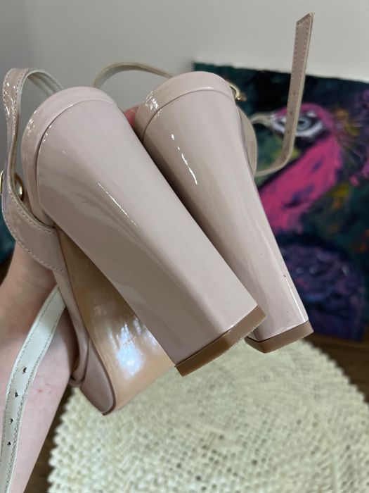 Обувки/ сандали, квадратен ток Bianki