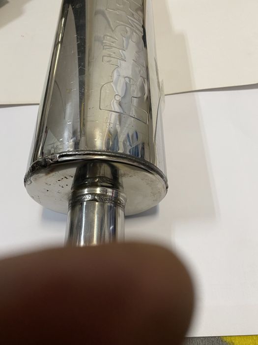 Toba sport inox Powerful, terminatie ovala - lungime 76 cm