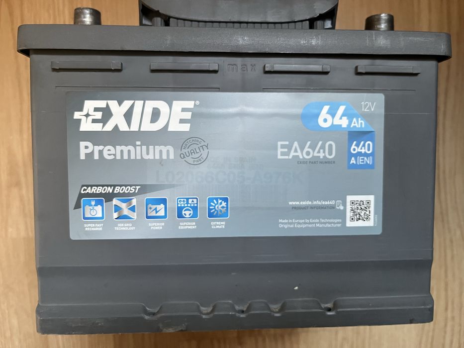 Baterie auto EXIDE 64ah CCA640