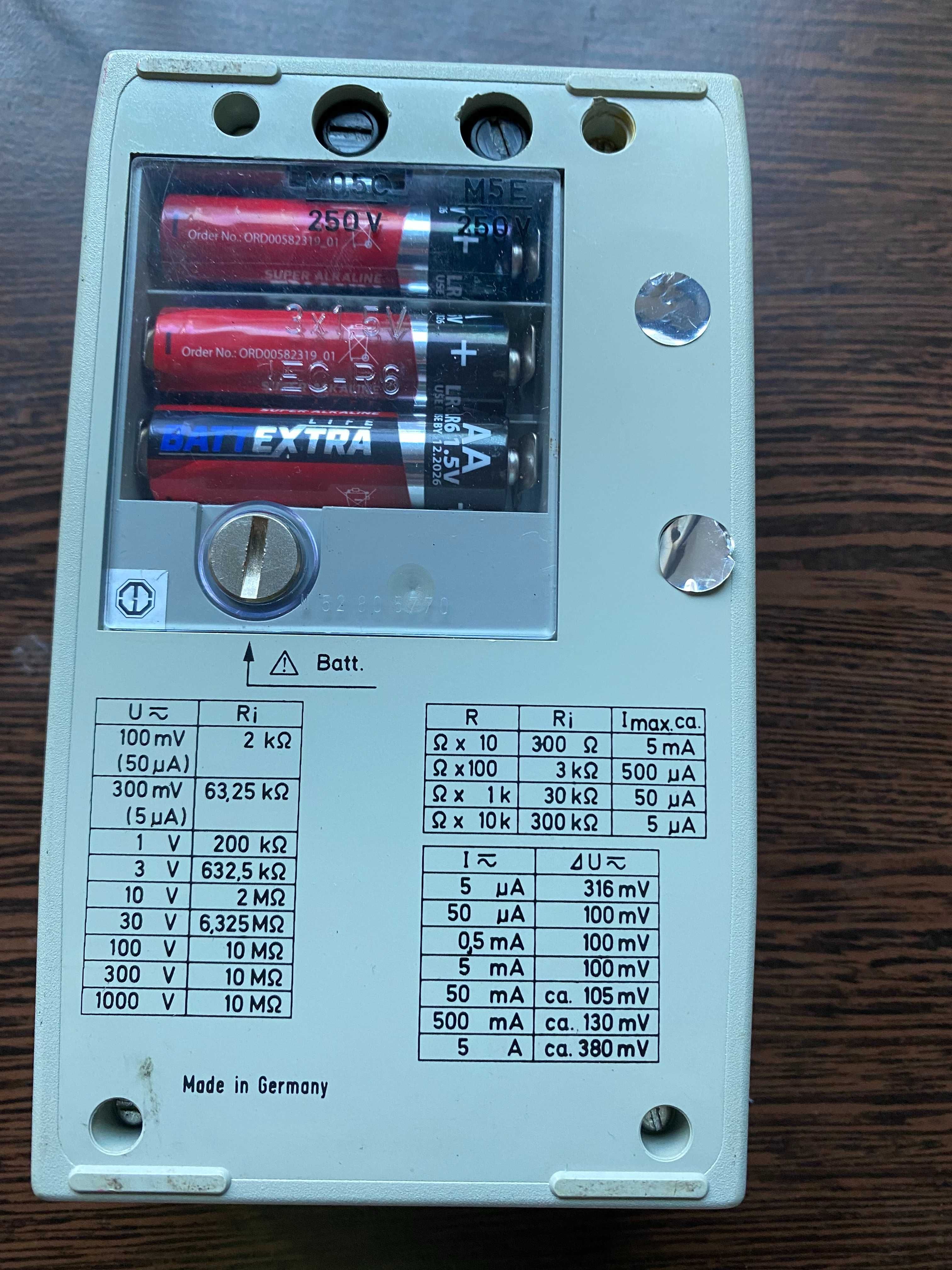 Multitester  Metravo E-LH,BBCMetrawatt cu impedanta 10Mohmi pe volt