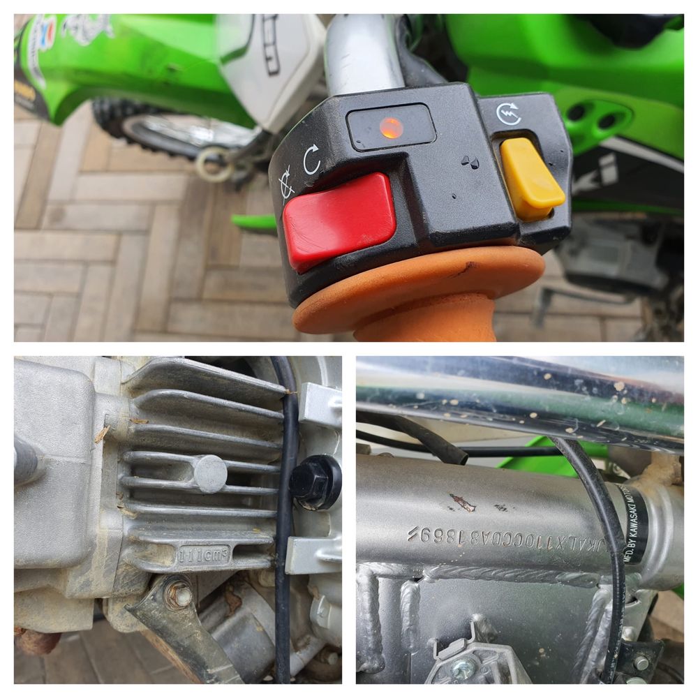 Enduro cross Kawasaki KLX 110R  4 timpi cu 4 viteze fara ambreaj