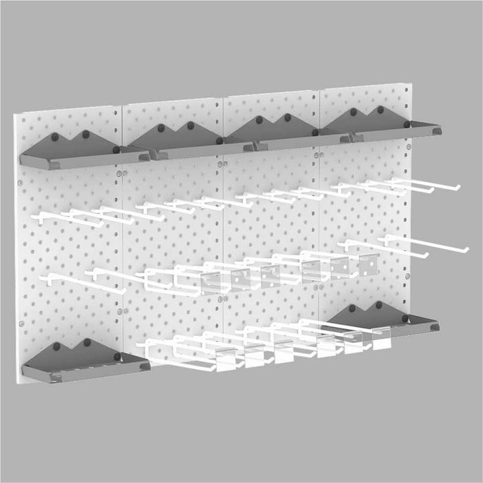 Teshilgan panel, перфопанель, do'konda ilgaklar uchun panel