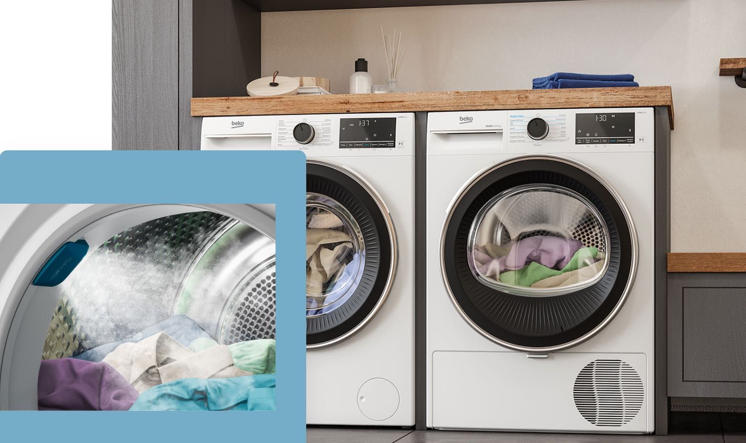 Сушилня с термопомпа BEKO B5T4824IF, 8 кг.