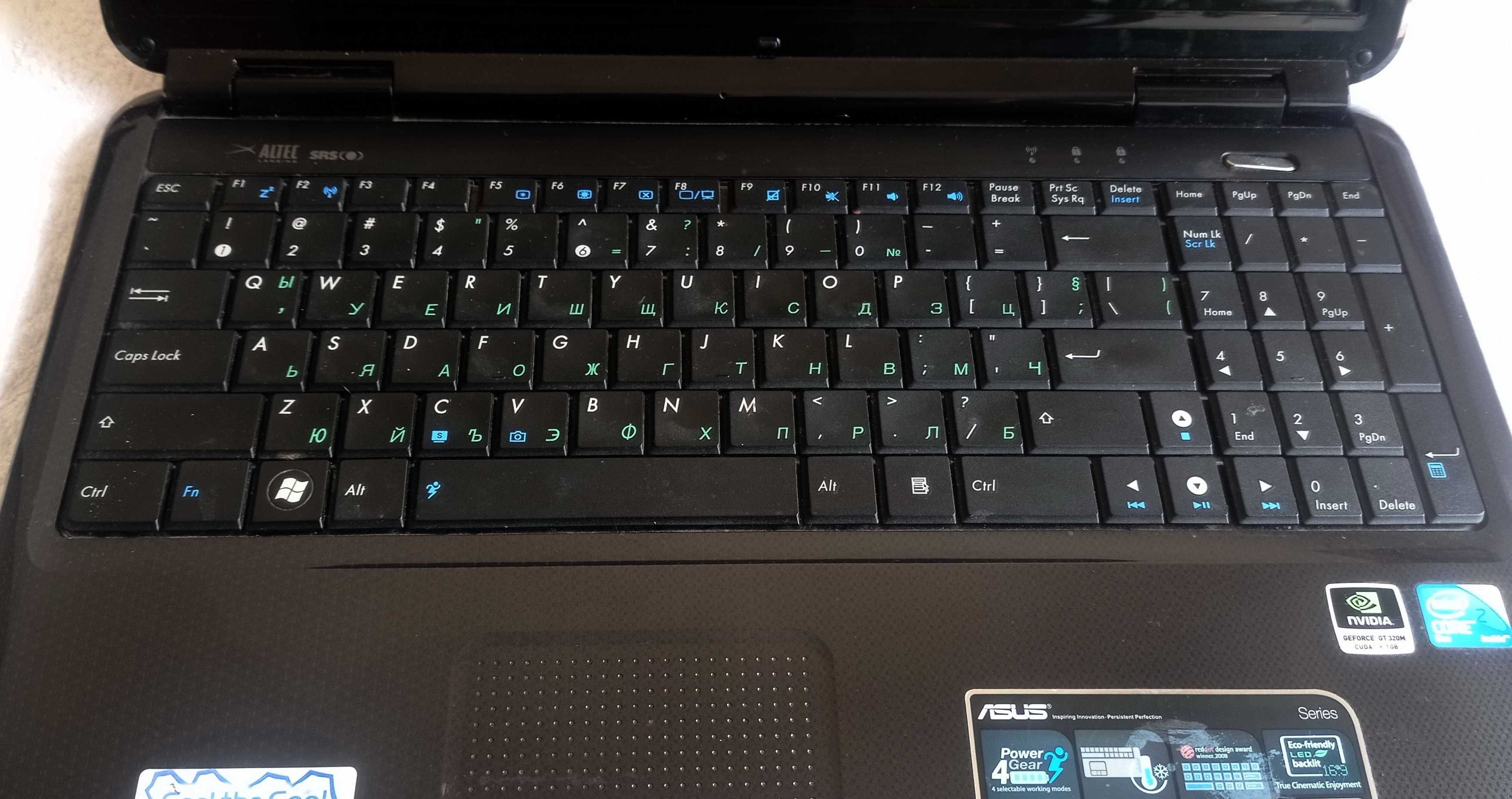 Laptop 15.6" Asus K50ID, Core2Duo 2.1GHz, GeForce 320M 1GB, SSD