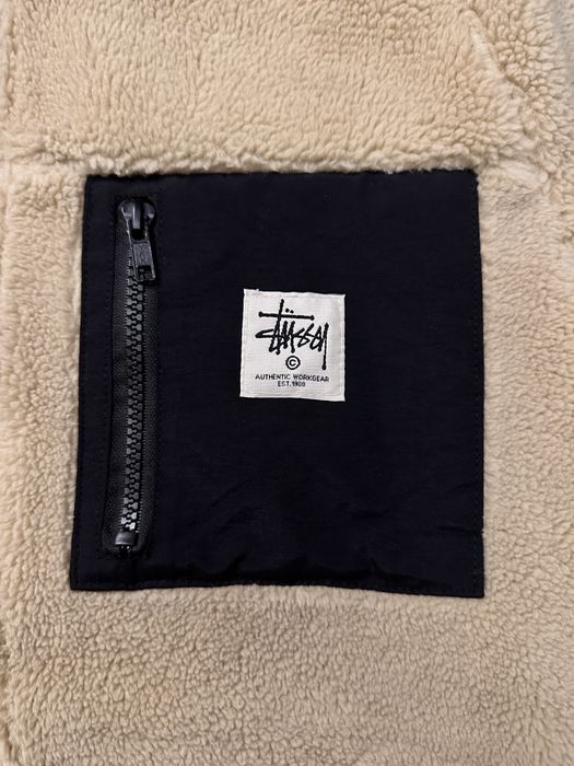 Stussy sherpa fleece яке