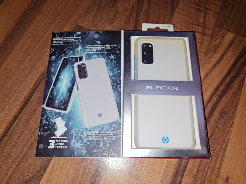 Husa antisoc originala Celly Glacier Cover Samsung Galaxy S20 4G/5G