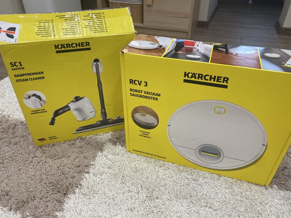 Karcher RCV3 и SC1 прахосмукачка робот и парочистачка