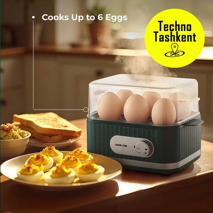 Яйцеварка Green Lion, вместимость 6 яйца, 400W, 230 Вт, компактный