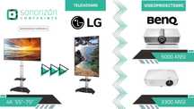 Inchiriere Televizoare 4K 55"-75" + Stand si Videoproiectoare FullHD