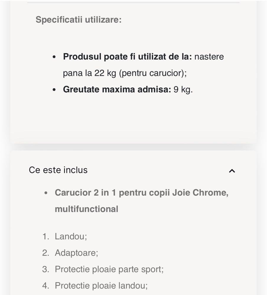 Carucior Joie Chrome 2 in 1 + cadou scoica Maxi Cosi Pebble