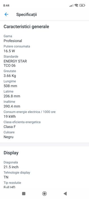 Calculator PC + monitor