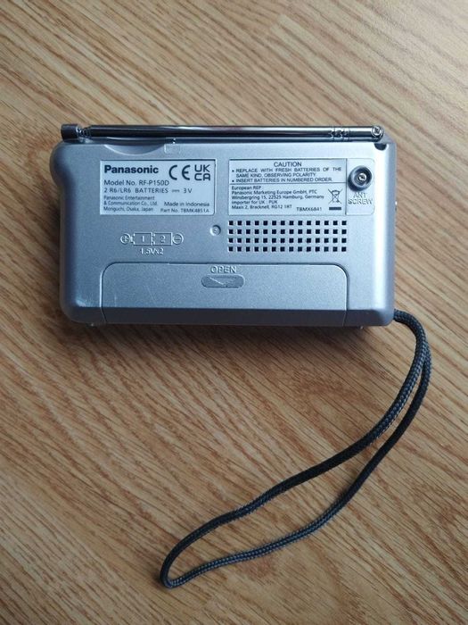 Radio Panasonic RF-P150D, AM/FM cu baterii AA Functional