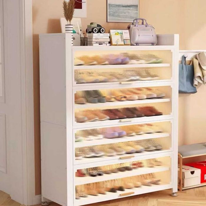 Обувница для входа/Сдвижные ПВХ двери/пылезащищённый дизайн