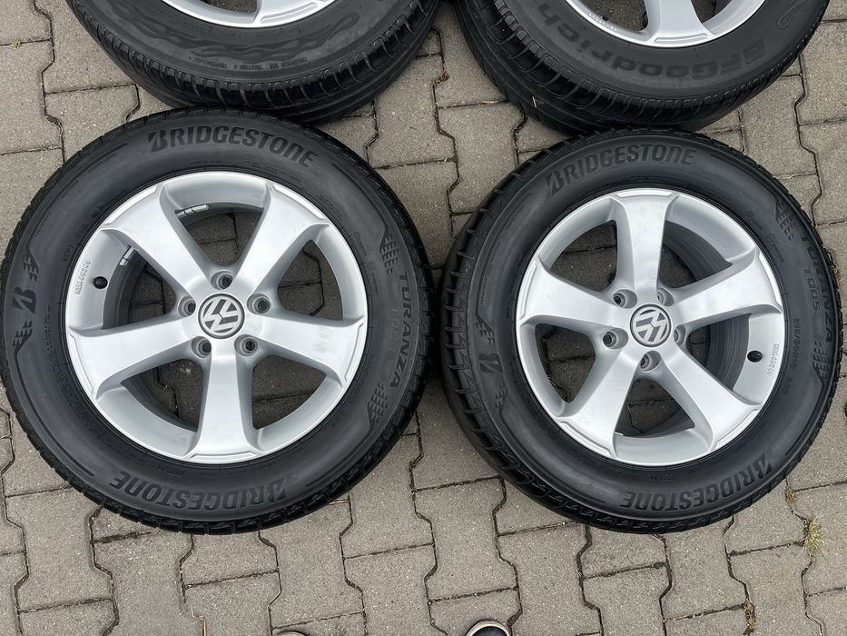 Jante aliaj 5x112mm, anvelope 215/60 R16, VW Sharan, Passat, Tiguan