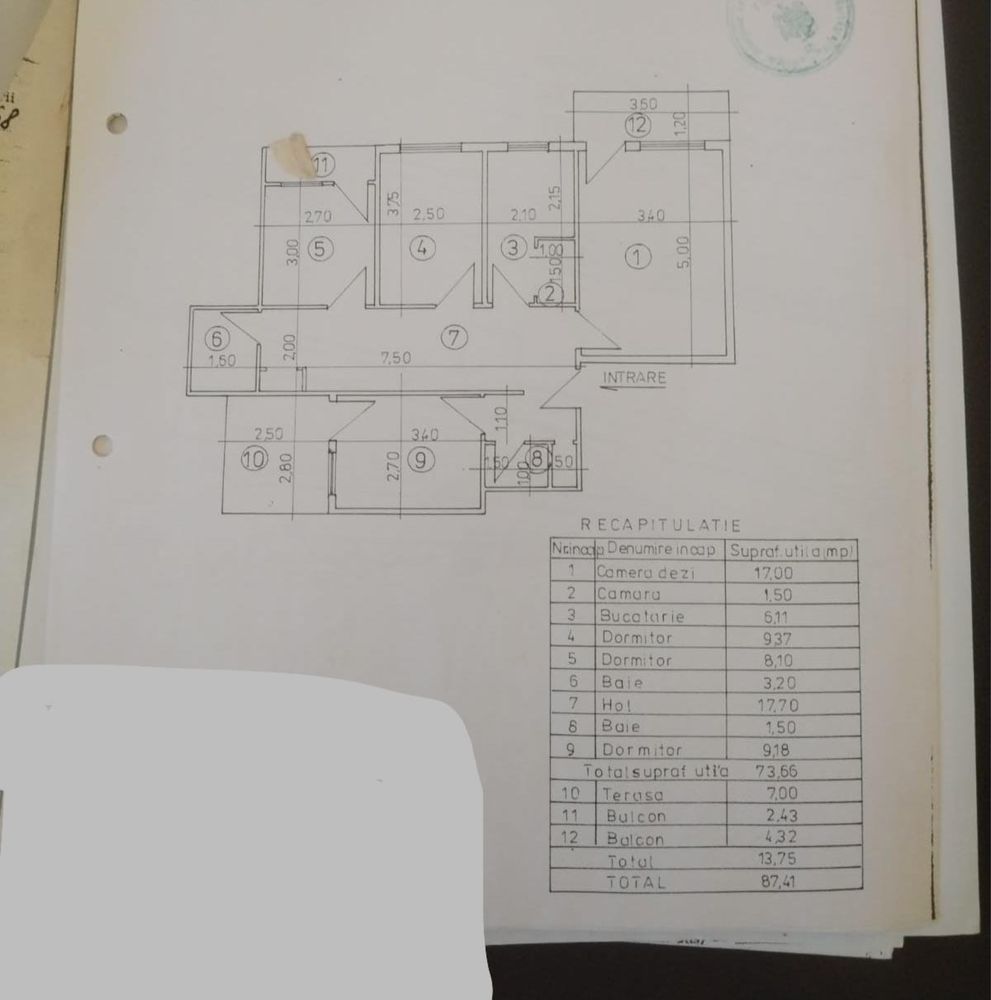 Apartament 4 camere Isaccei vedere spre lac