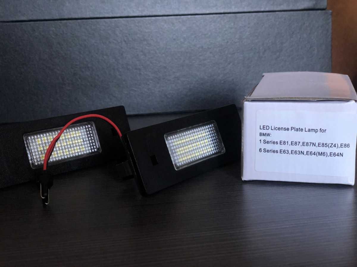 Lampi Numar LED leduri Canbus număre înmatriculare BMW E81 E86 E87 E63