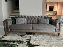 canapea chesterfield plus doua fotolii