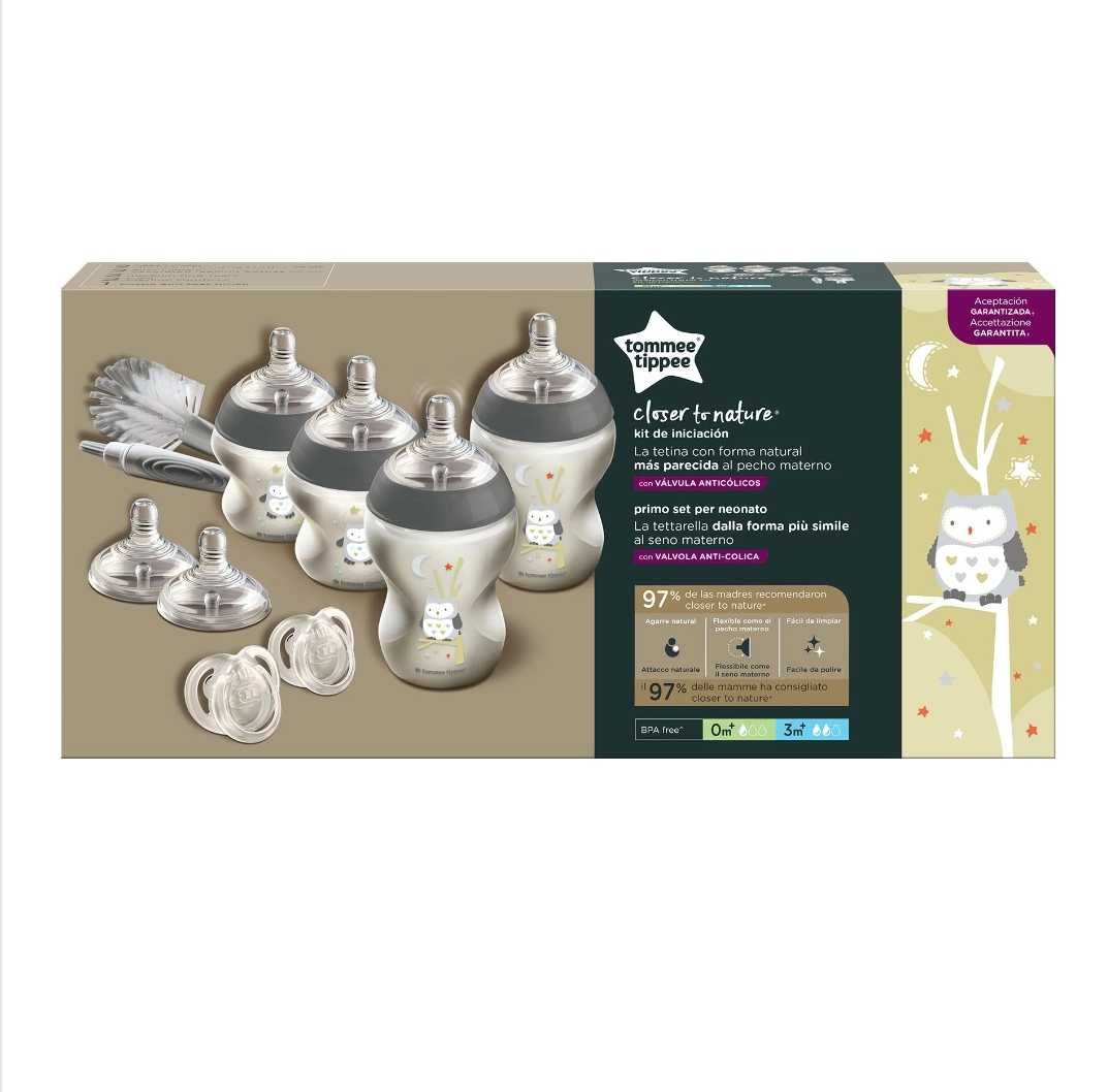 Комплект шишета Tommee Tippee Closer to Nature - С четка  (НОВО)