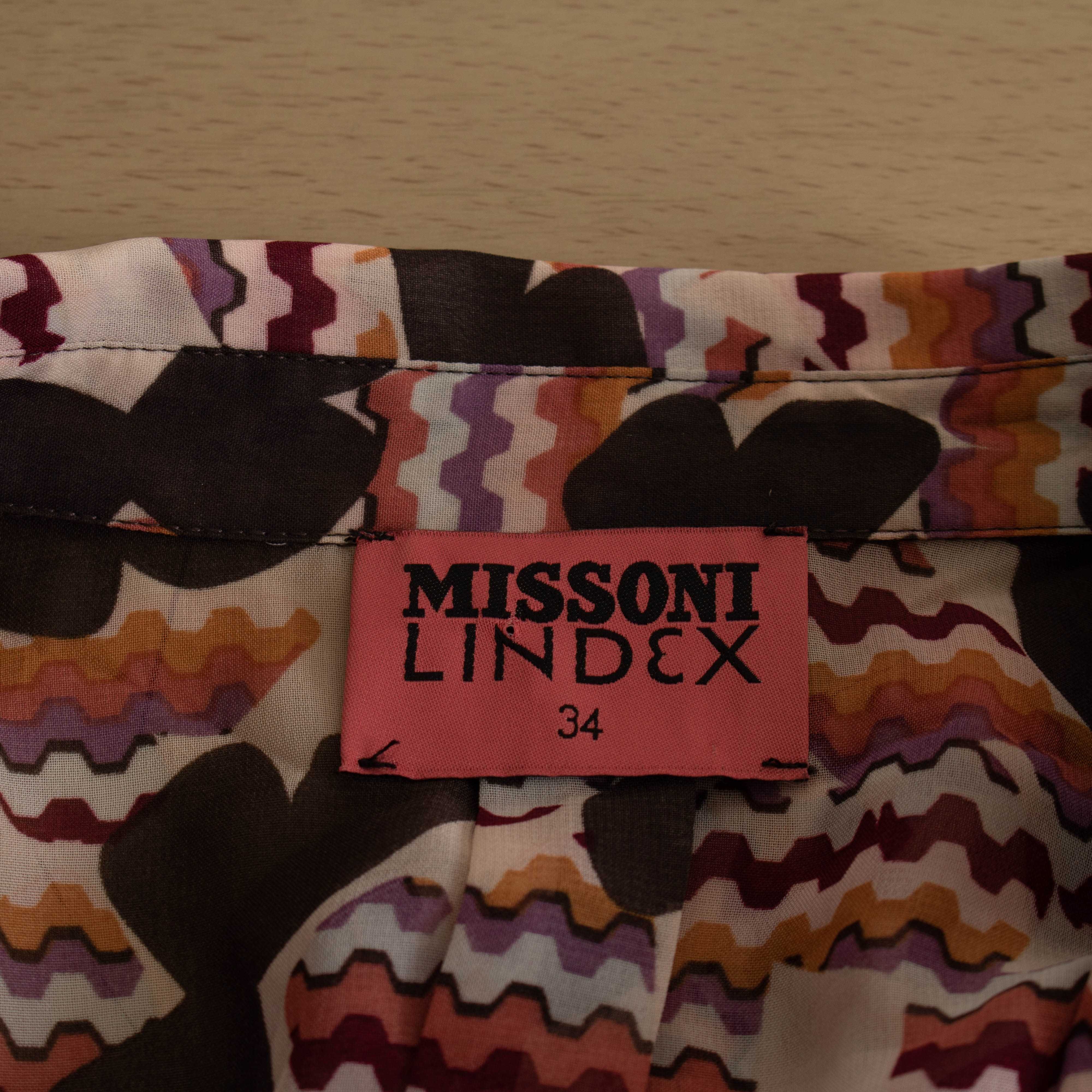 MISSONI LINDEX Дамска многоцветна риза на пеперуди размер 34/ XS