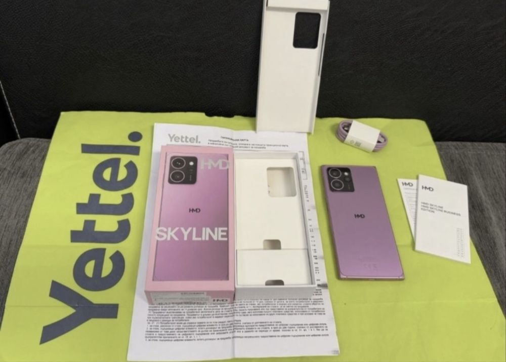 КАТО НОВ 256GB HMD Skyline Yettel Гаранция 2027г. Pink / Розов