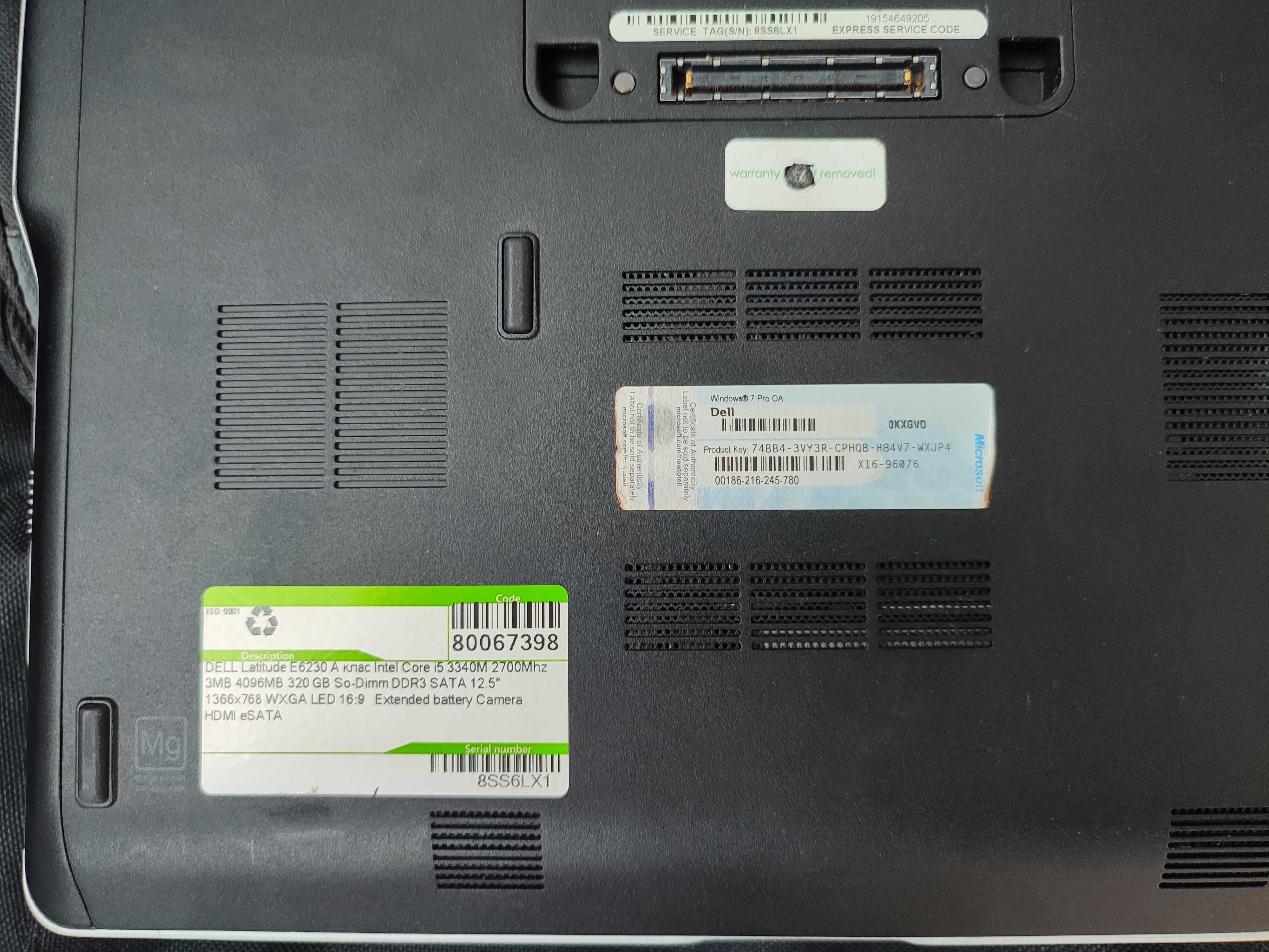 Laptop dell latitude E6230