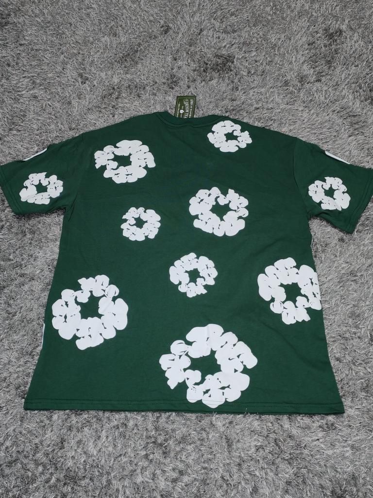 Denim tears summer set, 100% cotton made in USA 3D puff print