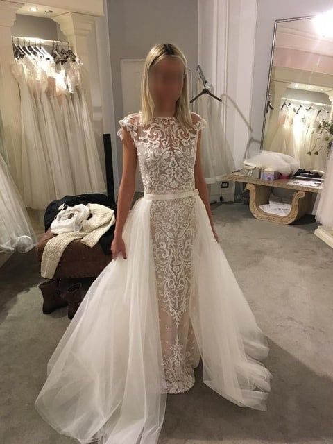 Rochie de mireasa Natalia Vasilev cu trena detasabila